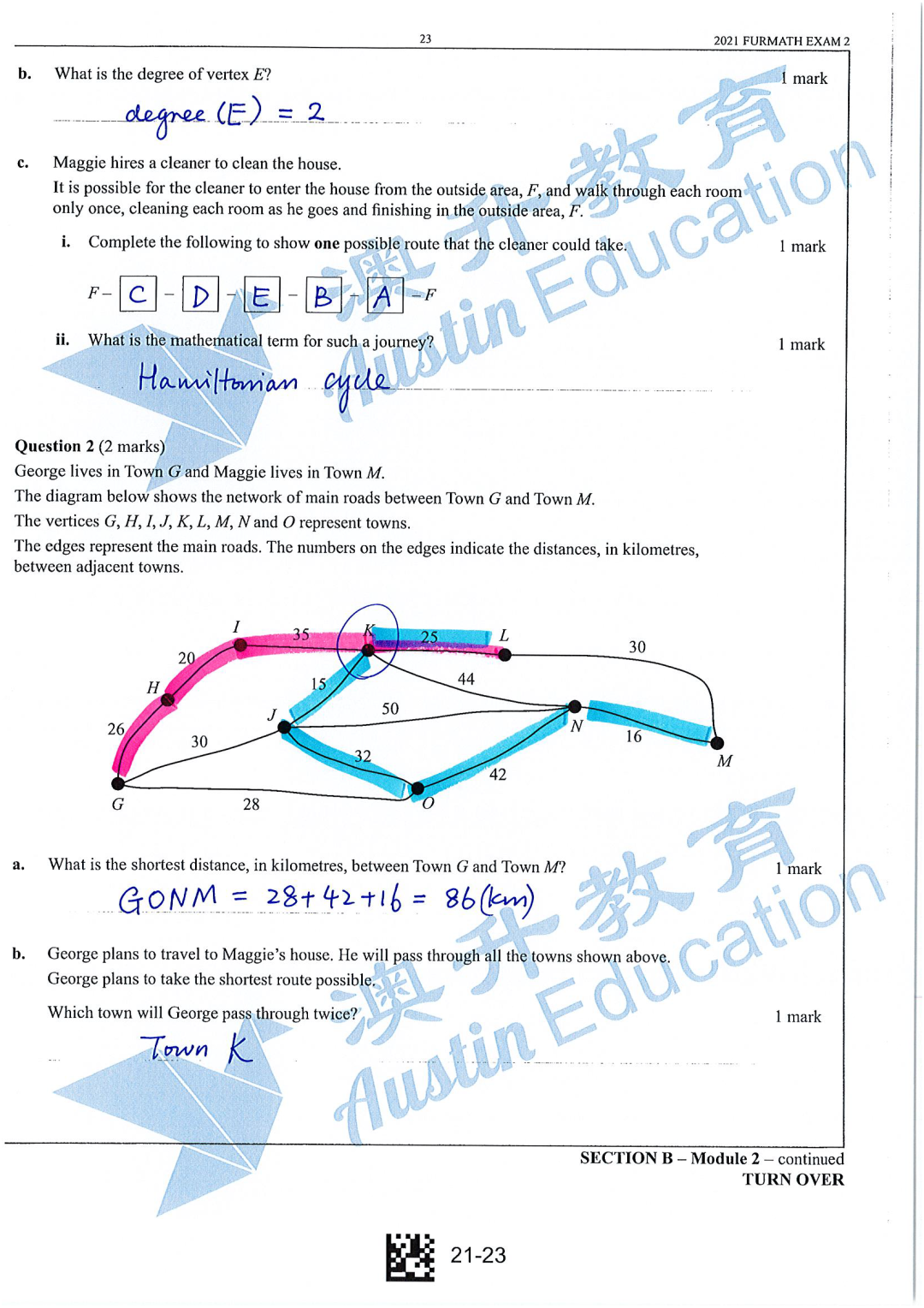 Victorian vce exam timetable 2021 VCE FM低数2卷答案来也！