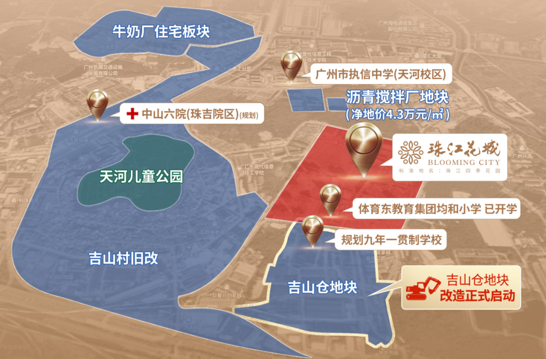 华润或将再次重仓天河东拿下两块重磅宅地！利好珠江花城？