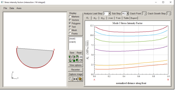 多分析步下的裂纹扩展的图9