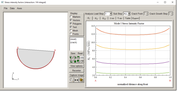 多分析步下的裂纹扩展的图8