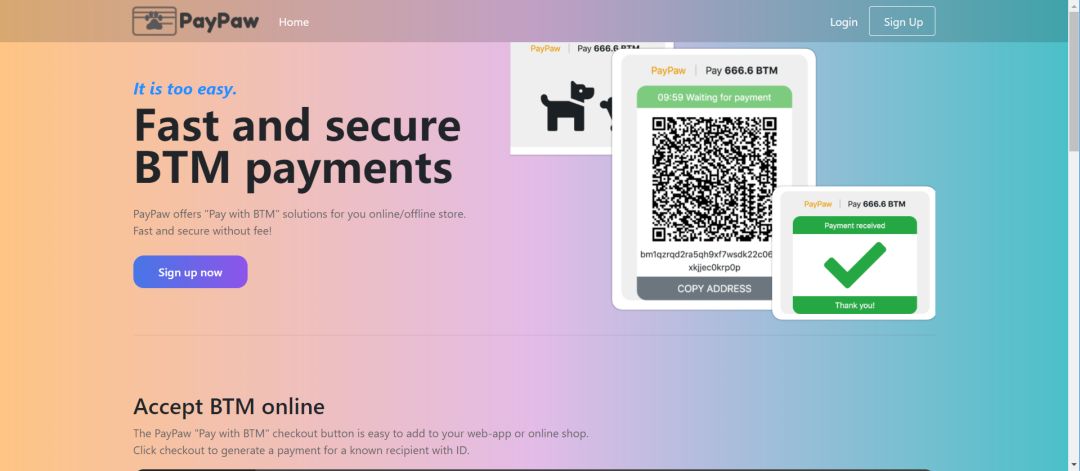 



比原链全球开发大赛 | PayPaw.org：让大家看到区块链支付的优势
