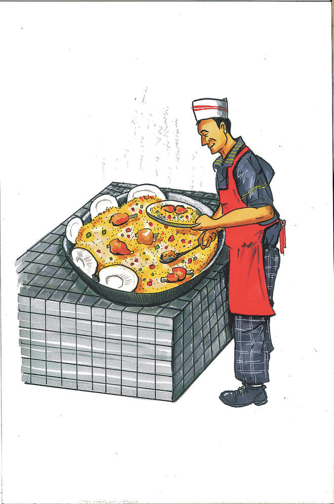 手绘丨喀什美食:总有一道满足你挑剔的味蕾-中新网·新疆