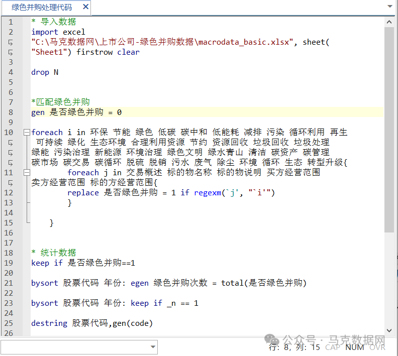 上市公司绿色并购数据+dofIle