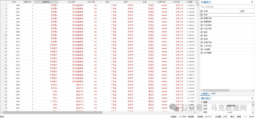上市公司-融资约束指数