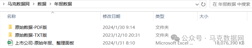 上市公司-原始年报、整理面板