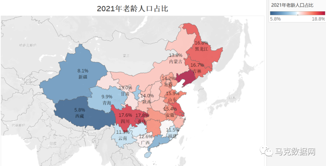 探索中国老龄化趋势：2002-2021年各省数据解读