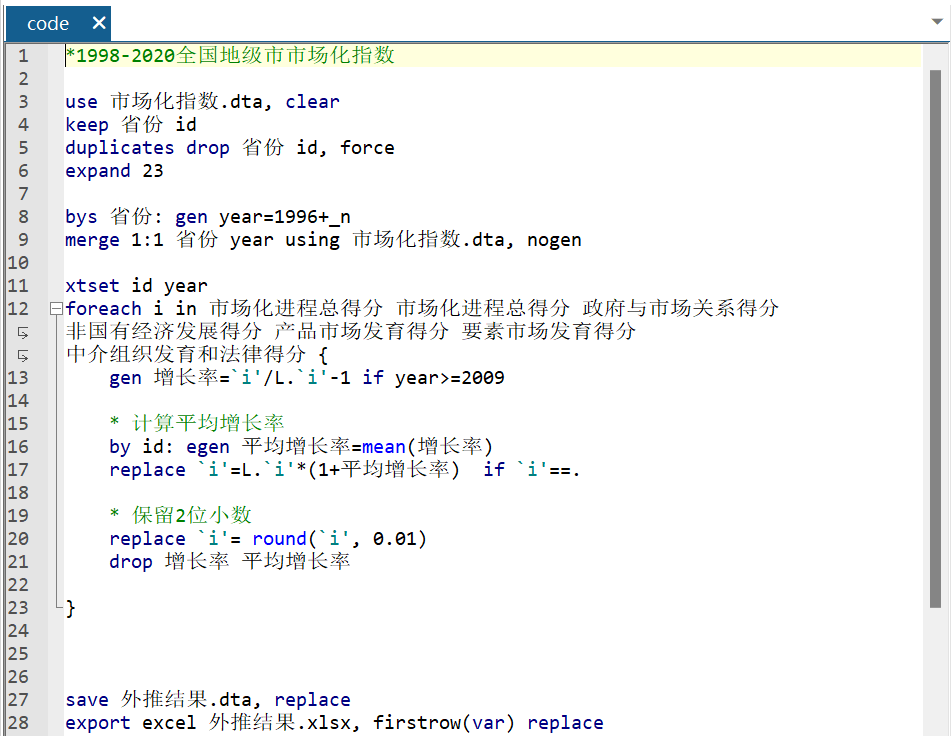 地级市-市场化指数