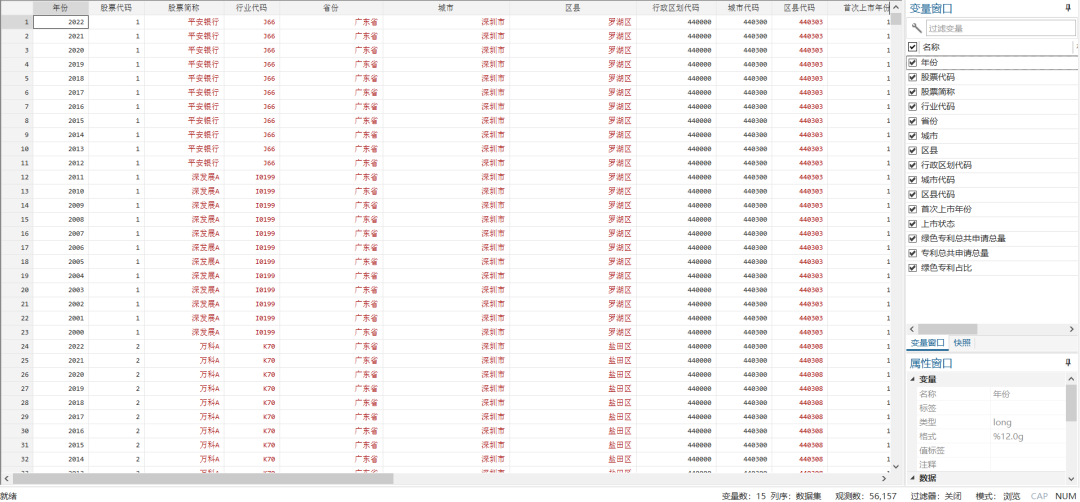 上市公司-绿色创新：绿色专利申请占比
