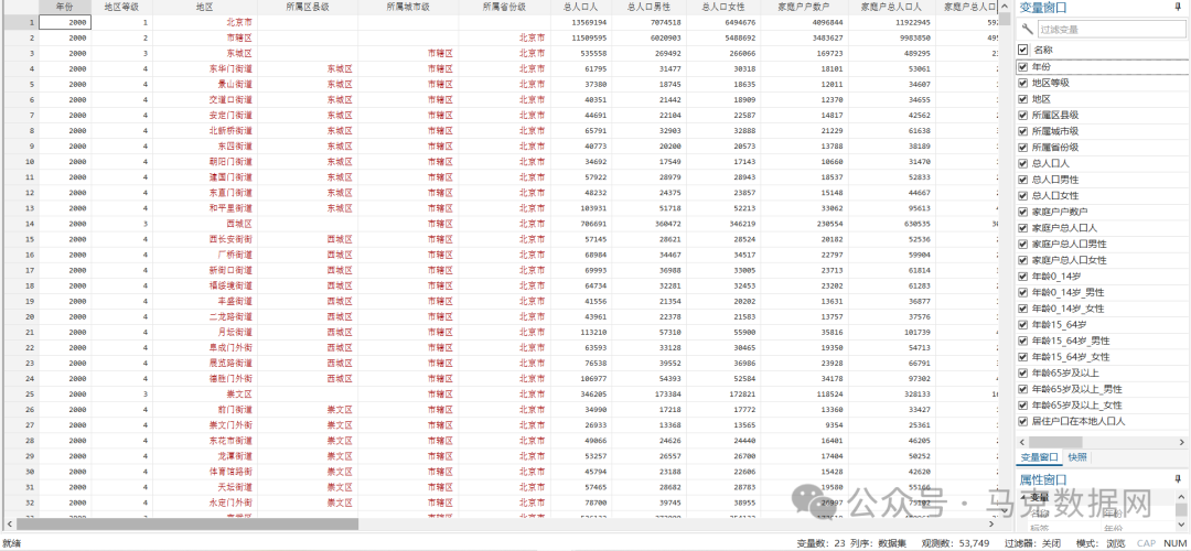 第五次全国人口普查-乡、镇、街道-整理版