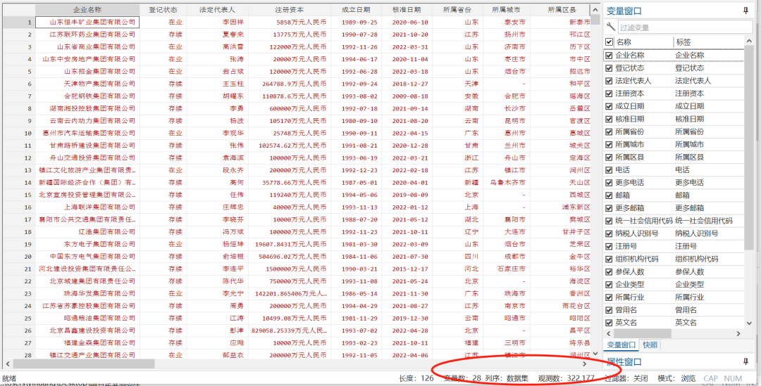 国有企业信息库