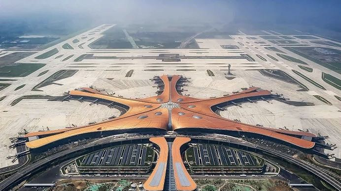 先来看看国内主要机场,北京大兴国际机场t1航站楼建筑面积78万平方米