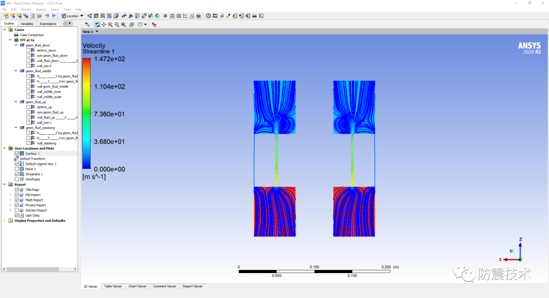 组合式黏滞阻尼器ANSYS-CFD分析的图5