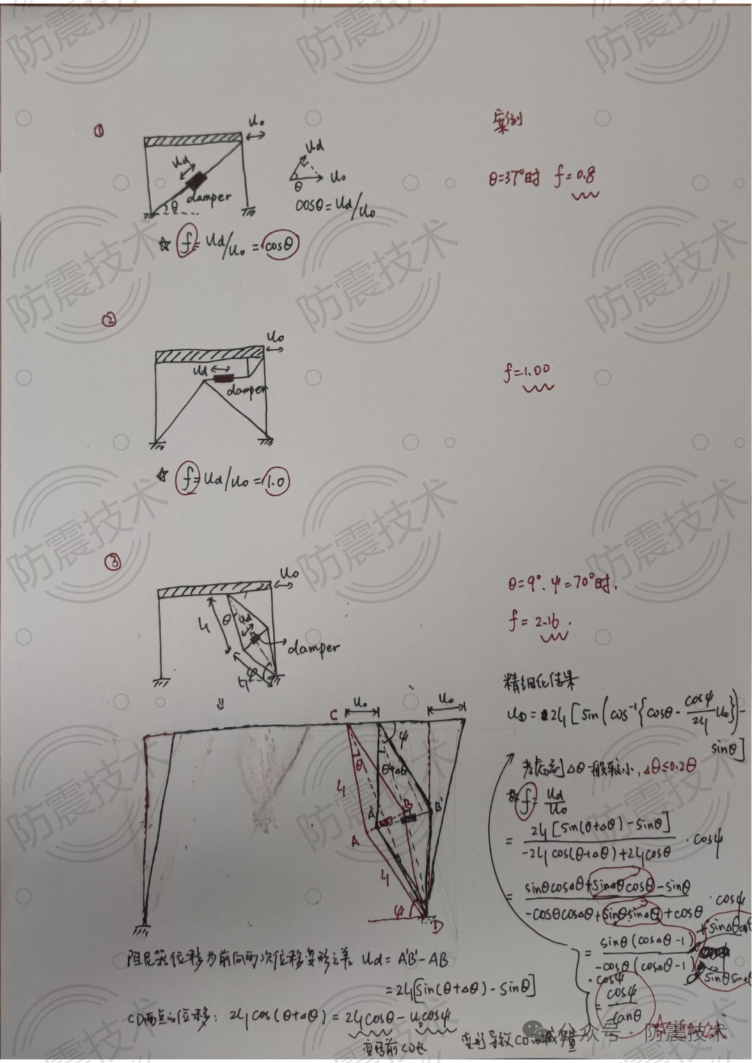 【03】黏滞阻尼器不同安装方式的适用性及位移放大系数推导（第1篇）的图6