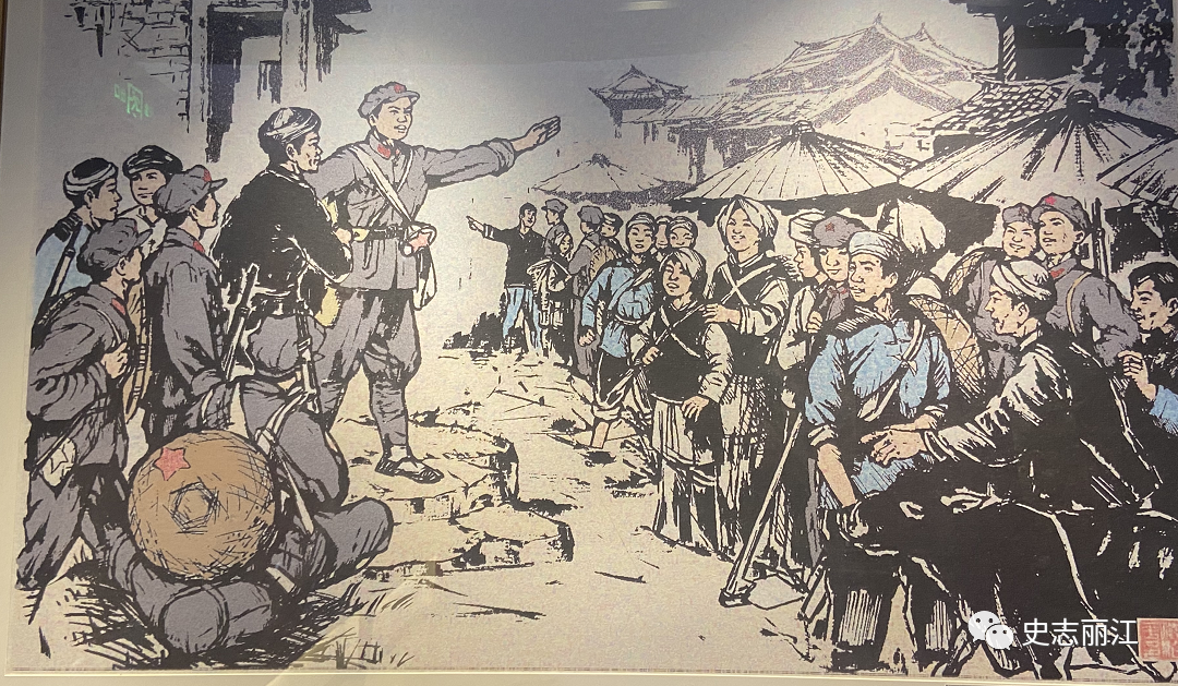 消息传来,国民党官员闻风而逃,部分群众听闻红军是解救劳苦大众的队伍