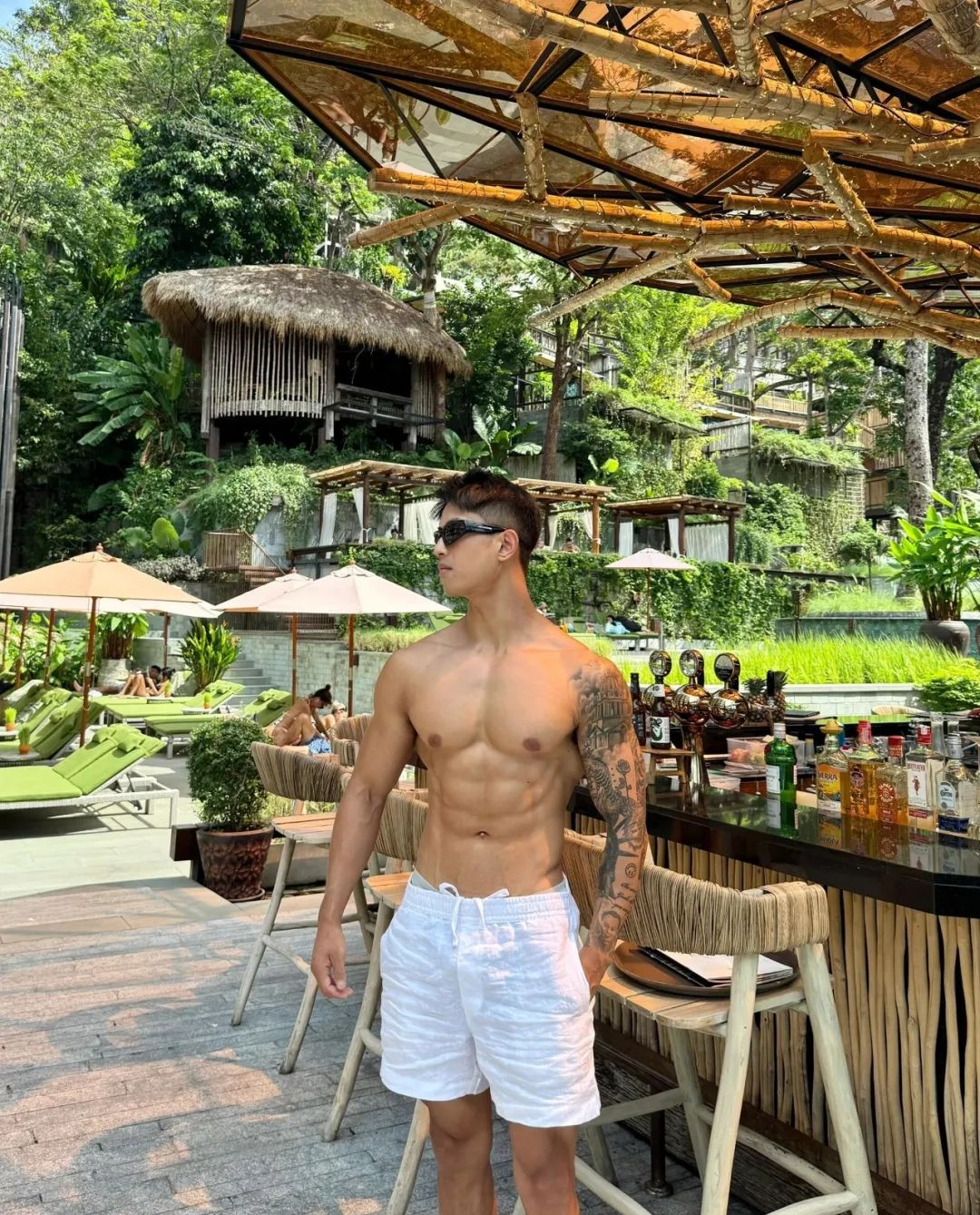 186cm筋肉铁血汉子健身私教