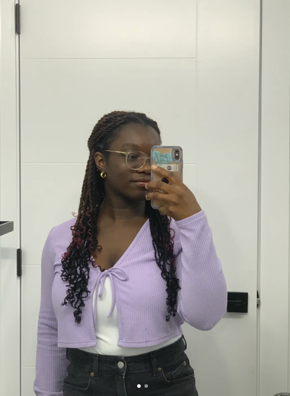 眼镜,巧克力辣妹妆搞起来,穿搭遵循上紧下宽原则,精气神你一步到位!