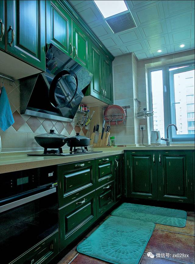 美式装修,橱柜应该做什么样的?8.