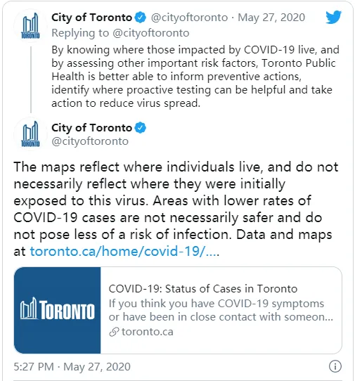 加拿大自雇移民资讯:多伦多推出疫情热点地图 加拿大自雇移民资讯:多伦多推出疫情热点地图