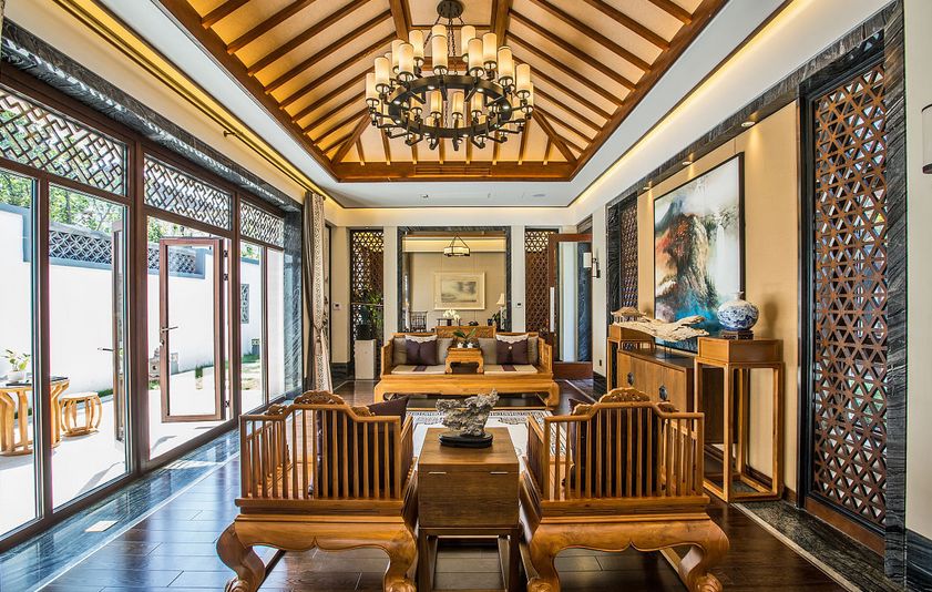 中式客厅 ，这样装修贼漂亮！！