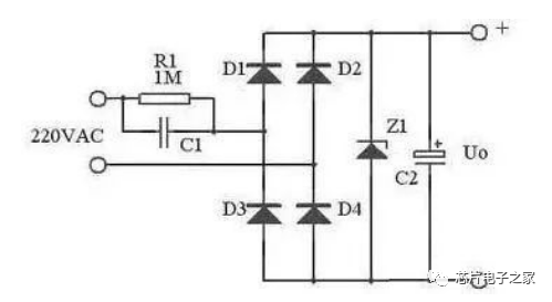 三張電路圖，教你看懂阻容降壓的工作原理的圖4