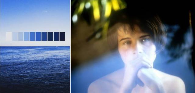 忧郁蓝的窗帘软装配色美学