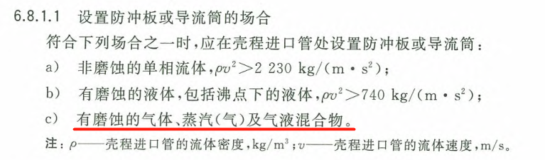 GB/T151气液混合物为何要设置防冲板？的图1