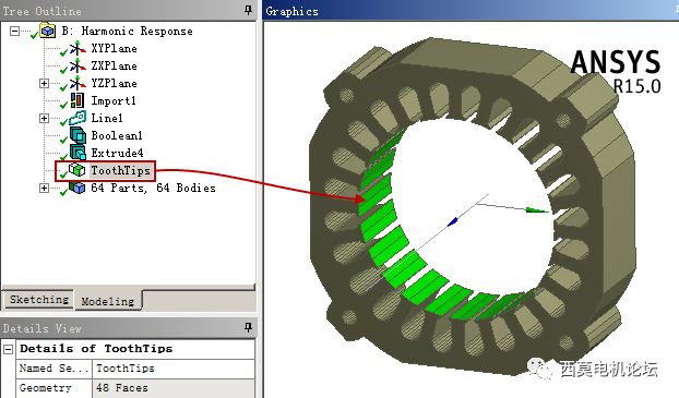 电机振动噪声建模分析:基于ANSYS Workbench平台的电机电磁噪声仿真分析的图28