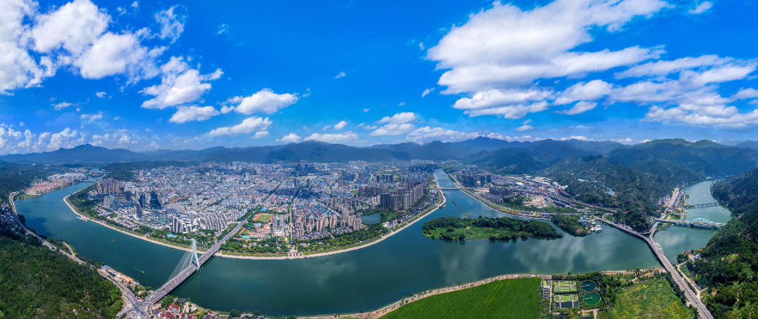 丽水城区航拍图 &nbsp;程昌福摄