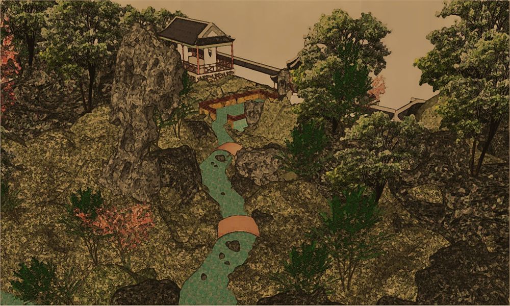 寄畅园平面布局图_寄畅园50景图_寄畅园平面图