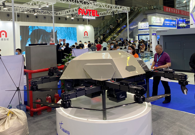 氢航科技携全球最大的氢动力多旋翼亮相深圳无人机展的图2