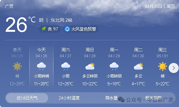 广灵天气