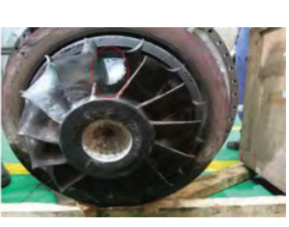 MAN主机涡轮增压器排气叶片损伤故障原因分析的图6