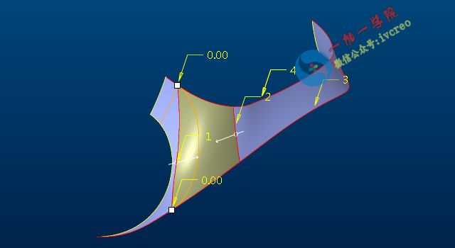 Proe/Creo高级曲面造型·曲面尖角拆面练习教程