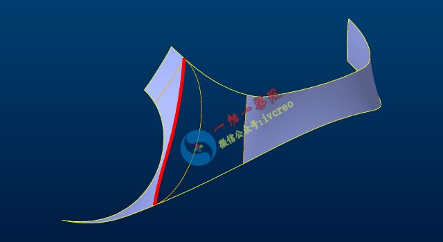 Proe/Creo高级曲面造型·曲面尖角拆面练习教程