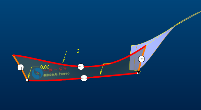 Proe/Creo高级曲面造型·曲面尖角拆面练习教程
