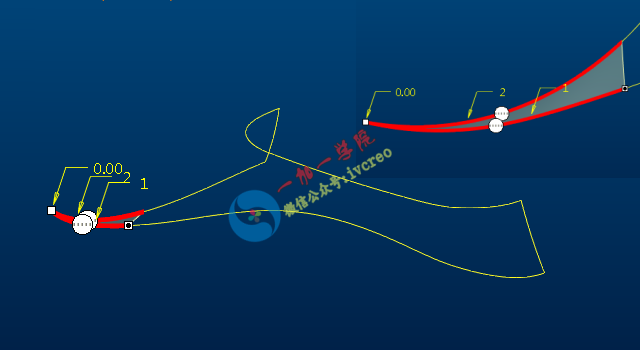 Proe/Creo高级曲面造型·曲面尖角拆面练习教程