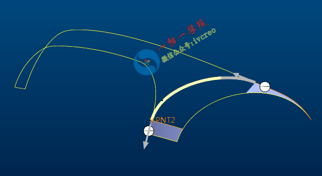 Proe/Creo高级曲面造型·曲面尖角拆面练习教程