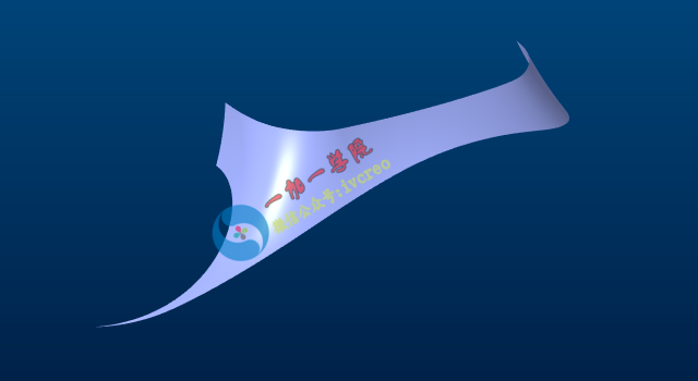 Proe/Creo高级曲面造型·曲面尖角拆面练习教程