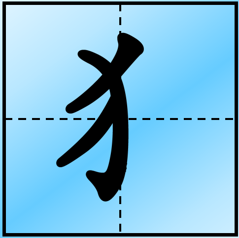 16,马字旁:整体窄小,末笔变提,提左伸.