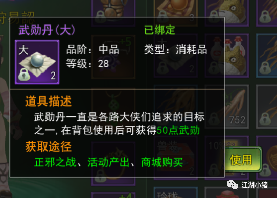 《热血江湖手游》官方网站-武勋系统攻略-功勋丹