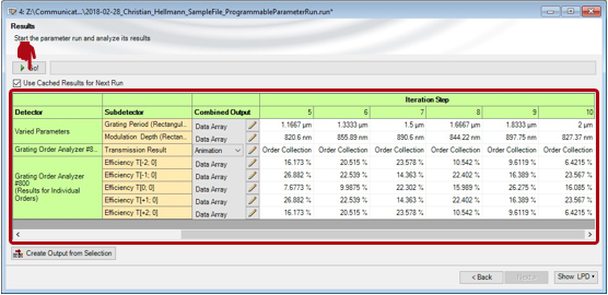 VirtualLab Fusion 參數(shù)運(yùn)行的可編程模式的應(yīng)用的圖7