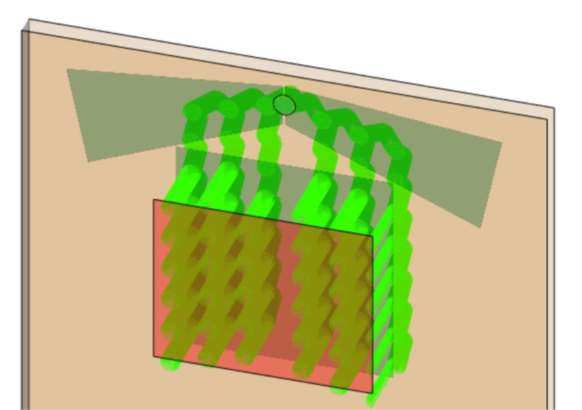基于微软专利的带蝴蝶出瞳扩展的光波导结构的图1