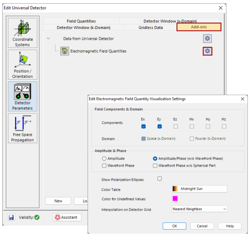 VirtualLab：通用探测器的图10