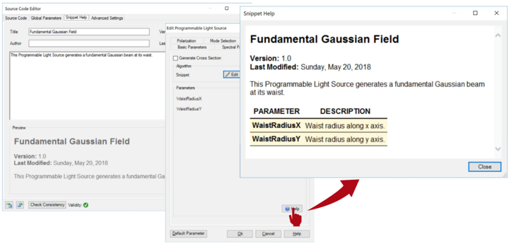 如何在VirtualLab Fusion中使用可编程光源及示例（高斯光束）的图12