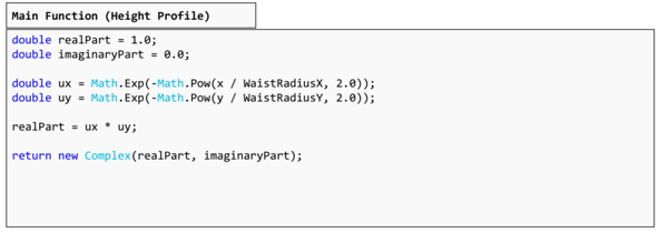 如何在VirtualLab Fusion中使用可编程光源及示例（高斯光束）的图16