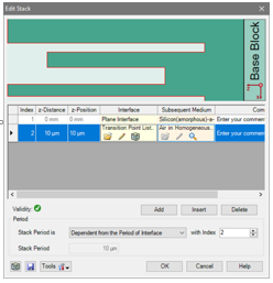 使用界面配置光栅结构的图14