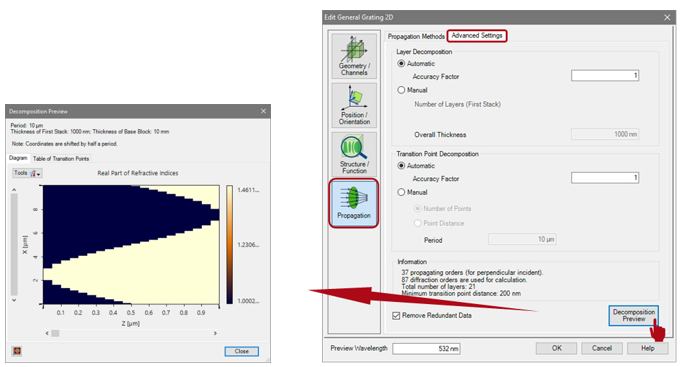 使用界面配置光栅结构的图20