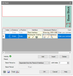 使用界面配置光栅结构的图6