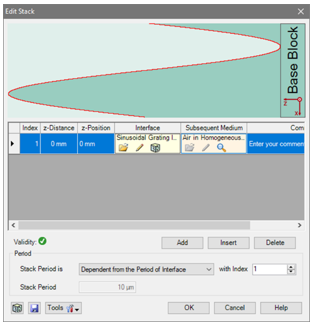 使用界面配置光栅结构的图18