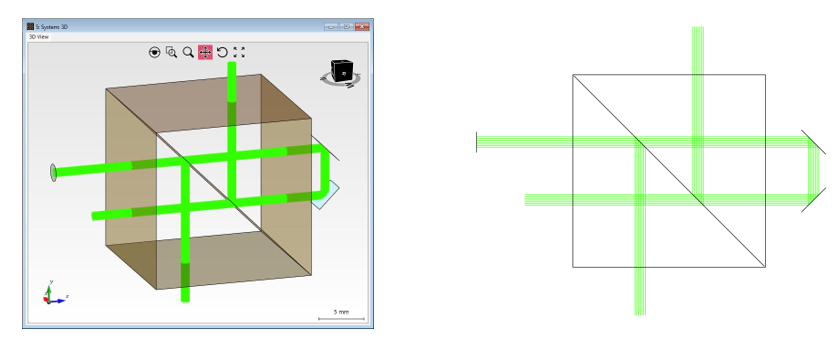VirtualLab：立方体光束整形器上的全内反射（FTIR）的图8